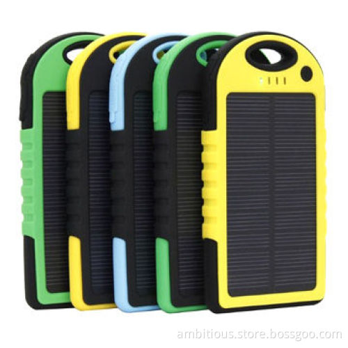 Solar Power Bank for iPhone with Waterproof Function